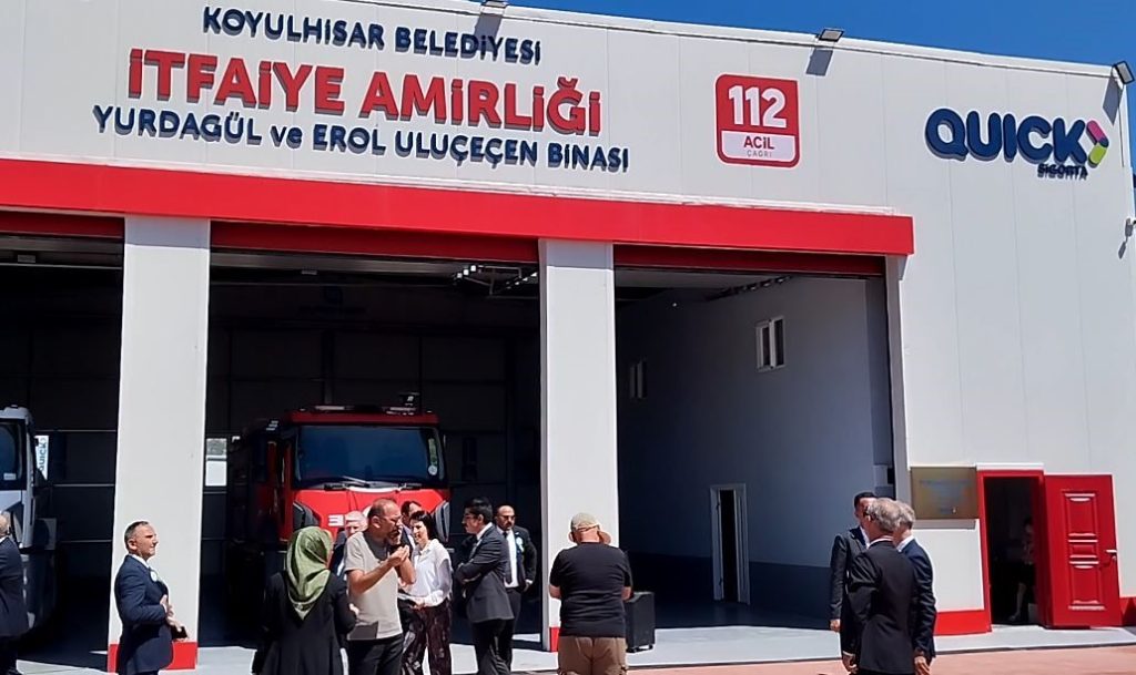 Quick Sigorta’dan Koyulhisar’a Modern İtfaiye Binası ve Tam Donanımlı Araç