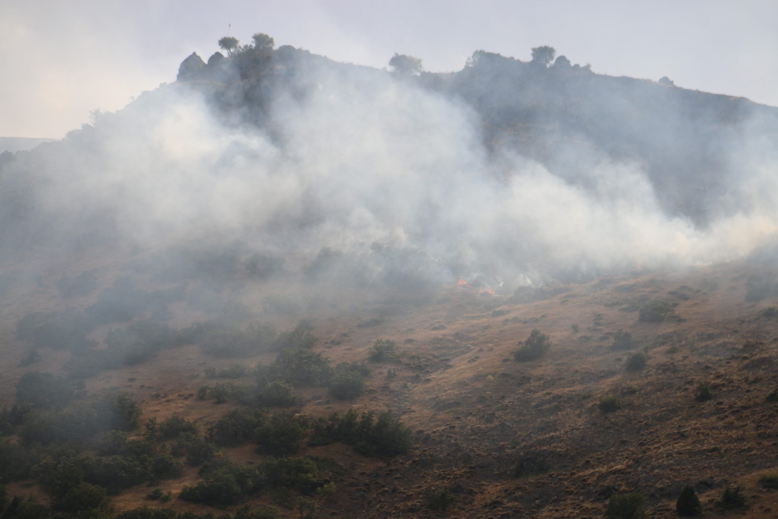 Sivas’ta Geminbeli Geçidi’nde Orman Yangını Kısa Sürede Kontrol Altına Alındı
