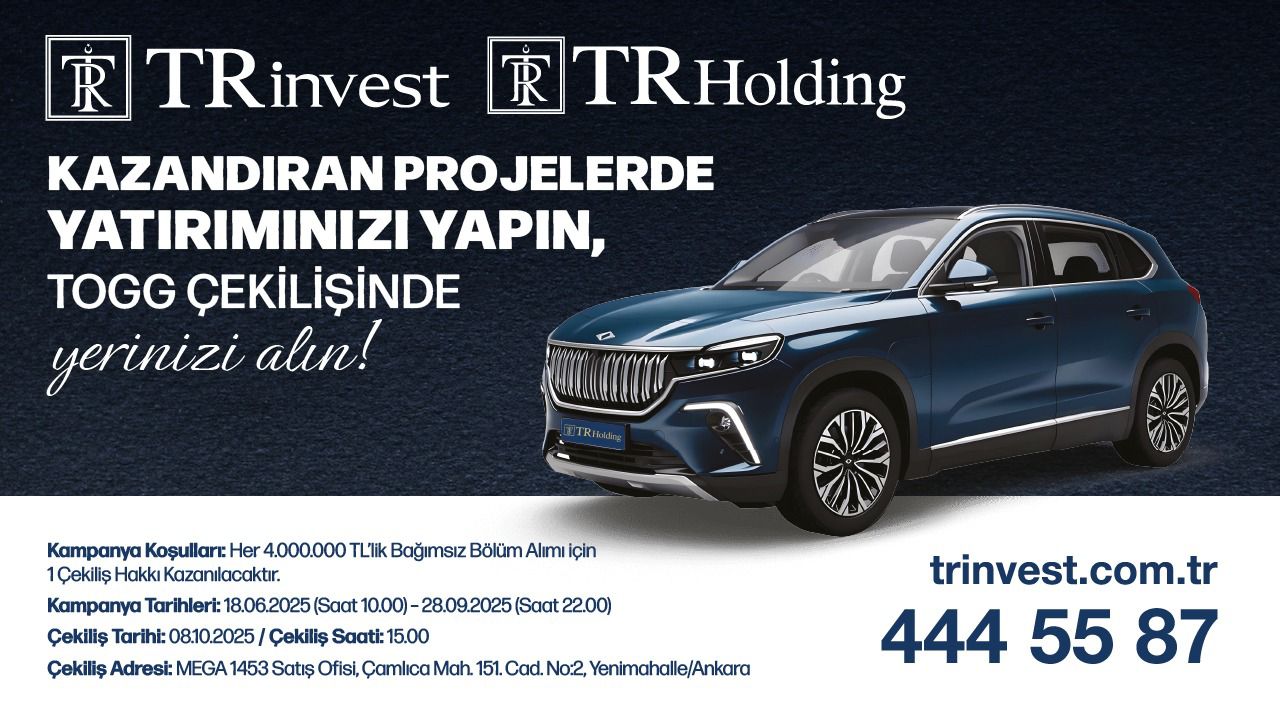 TRinvest’ten Konut Alana TOGG Kazanma Fırsatı!