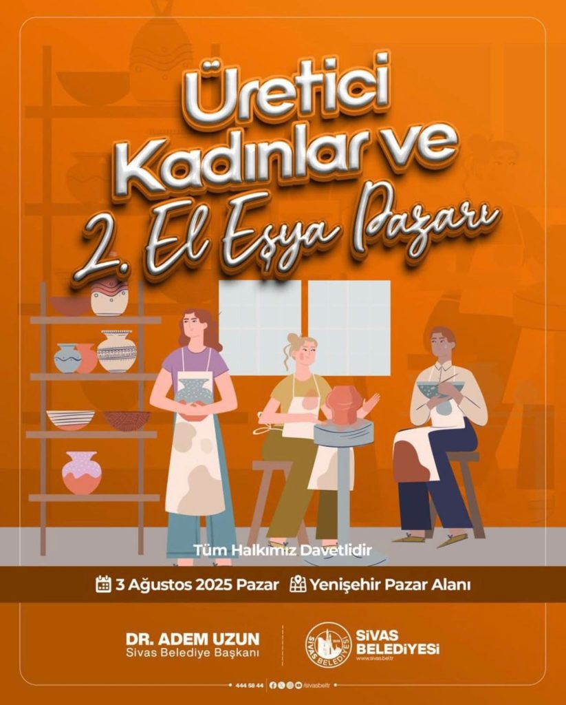 Sivas’ta Kadın Üreticiler ve İkinci El Pazarı ile Ekonomiye Canlılık Geliyor WhatsApp Gorsel 2025 07 30 saat 22.33.31 58d85351 1 | Gündem Sivas™ Haber