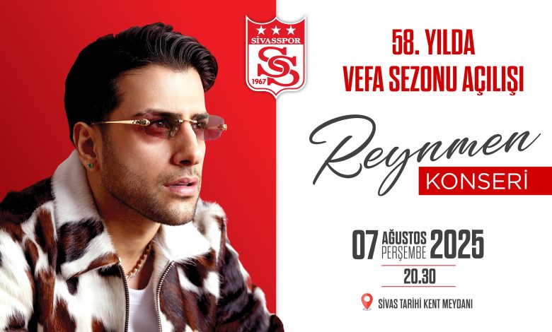 Sivasspor, 58. Kuruluş Yıl Dönümünü Reynmen Konseriyle Kutluyor! | Gündem Sivas™ | Sivas Haberleri Reymen 1 | Gündem Sivas™ | Sivas Haberleri