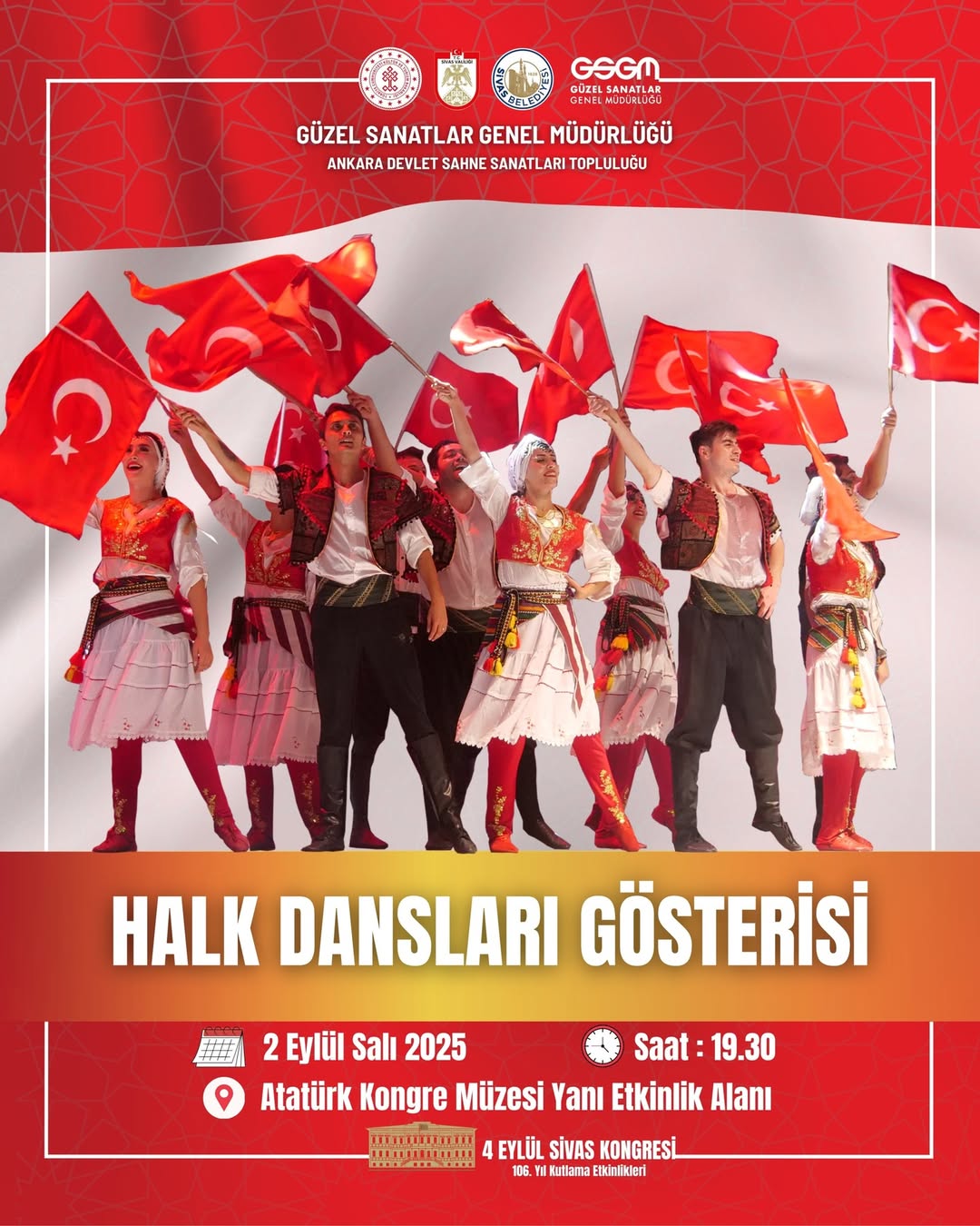 Sivas Kongresi'nin 106. Yılı Coşkuyla Kutlanıyor: Halk Dansları Gösterisiyle Tarihe Yolculuk