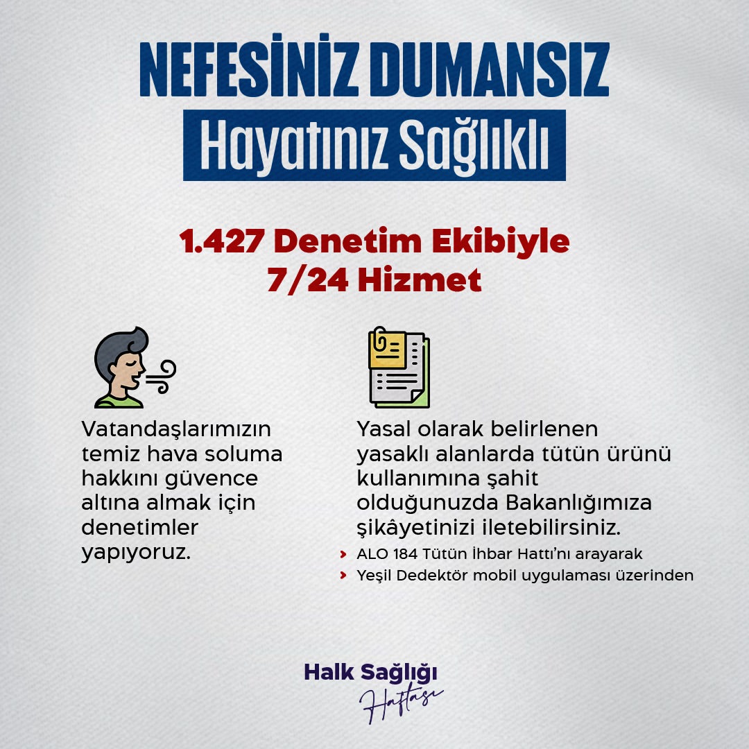 Sivas İl Sağlık Müdürlüğü, Tütün Kullanımına Karşı İhbar Kanallarını Duyurdu