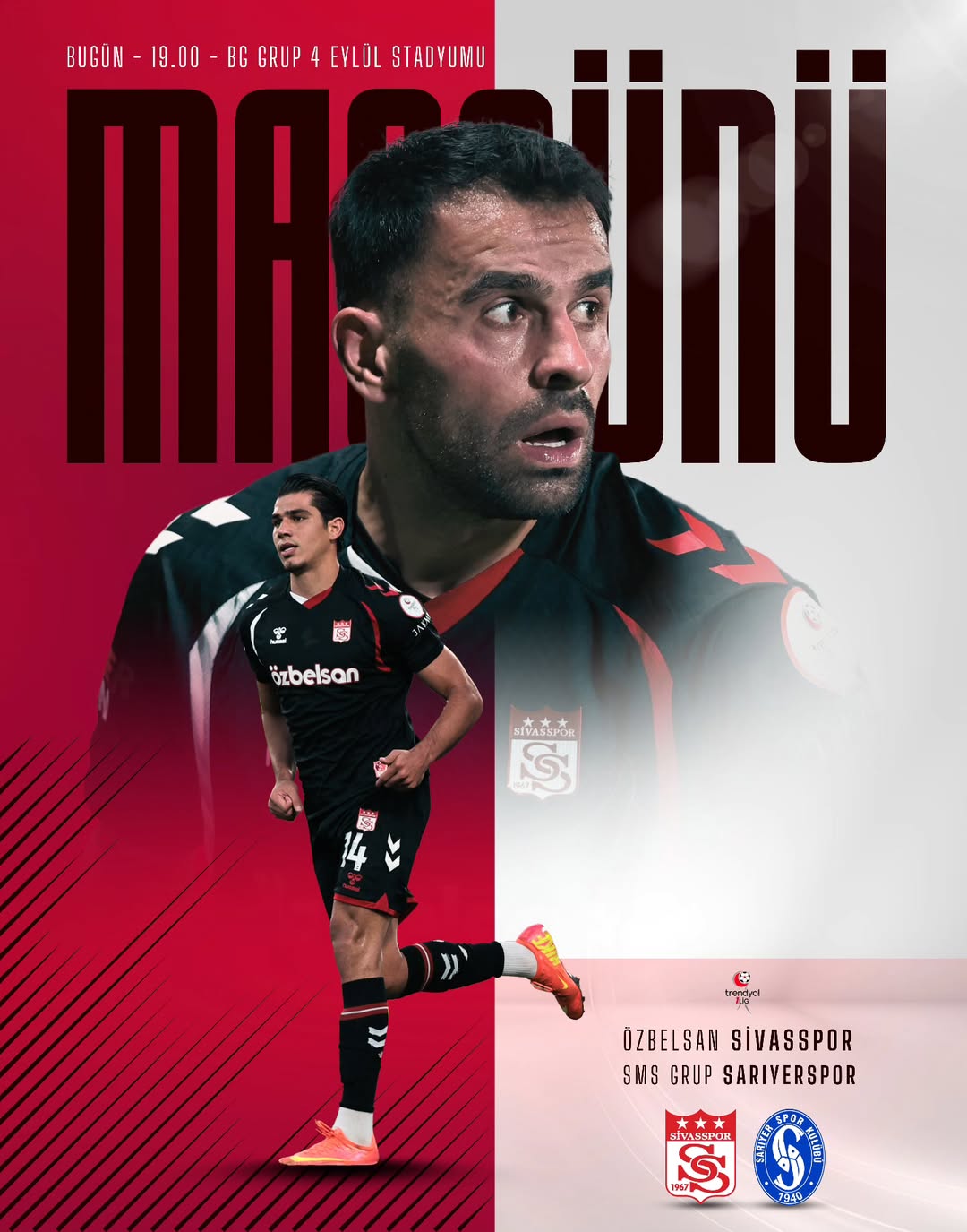 Sivasspor, Trendyol 1. Lig'de Sarıyerspor ile Karşılaşacak