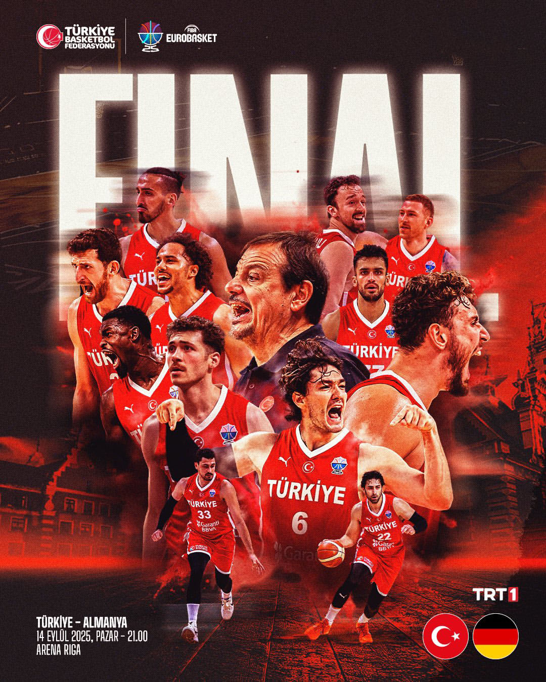 Türkiye, FIBA 2025 Avrupa Basketbol Şampiyonası Finalinde Almanya ile Karşı Karşıya