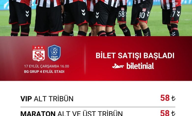 Sivasspor'un Ziraat Türkiye Kupası Maçı Biletleri Satışta 3722081151897934521 490213245 | Gündem Sivas™ Haber