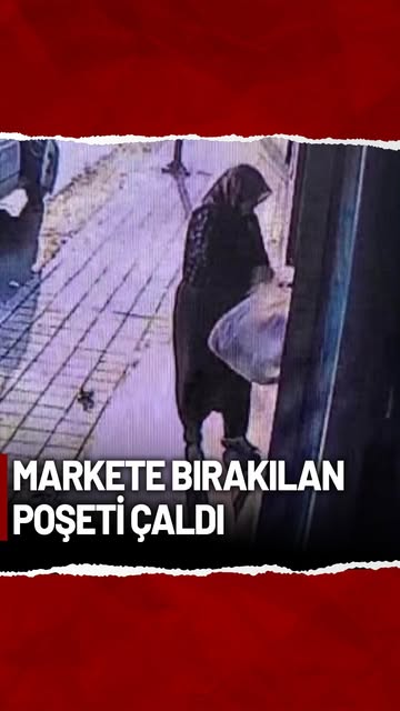 Adana'da Marketten Ekmek Hırsızlığı Güvenlik Kamerasına Yakalandı