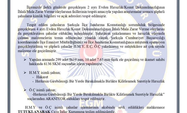Sivas'ta Şarkışla'da Emniyet Güçlerinin Operasyonları: Güvenlik Artıyor 3724231664781322070 69004080241 | Gündem Sivas™ Haber