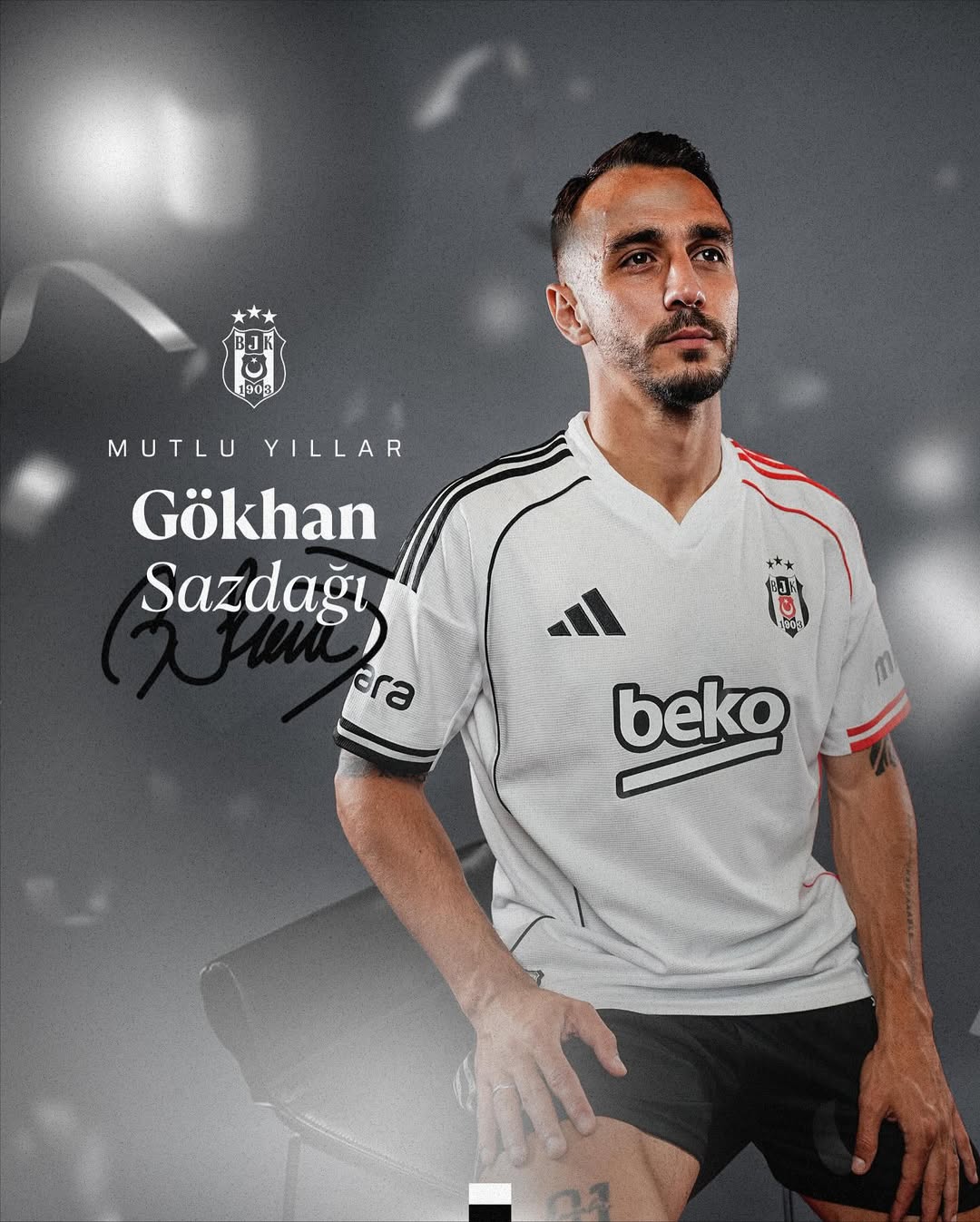 Beşiktaş'ta Gökhan Sazdağı Doğum Günü Coşkusu