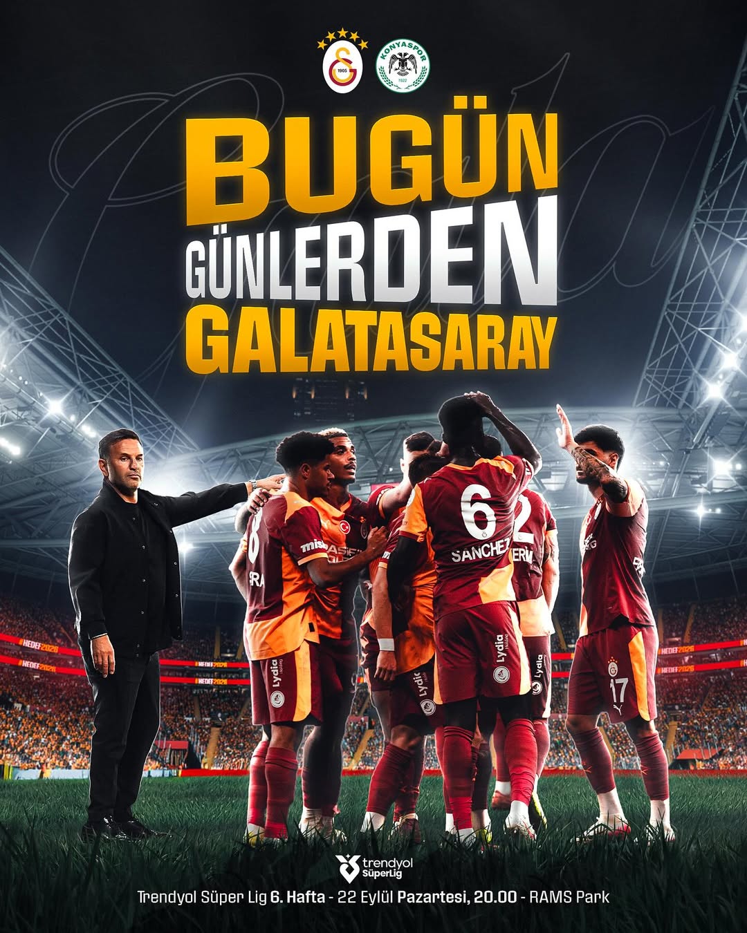 Galatasaray, Trendyol Süper Lig'de Konyaspor'u Ali Sami Yen'de Ağırlıyor