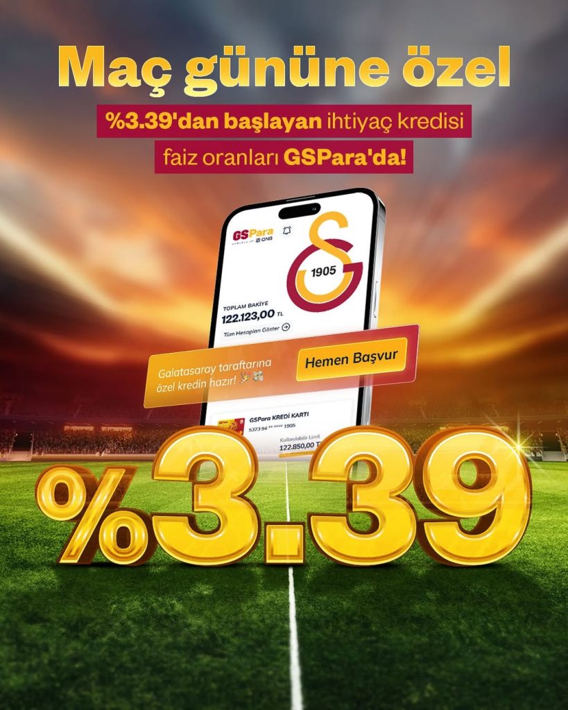 Galatasaray Taraftarlarına Müjde: GSPara ile Kredi Fırsatı!