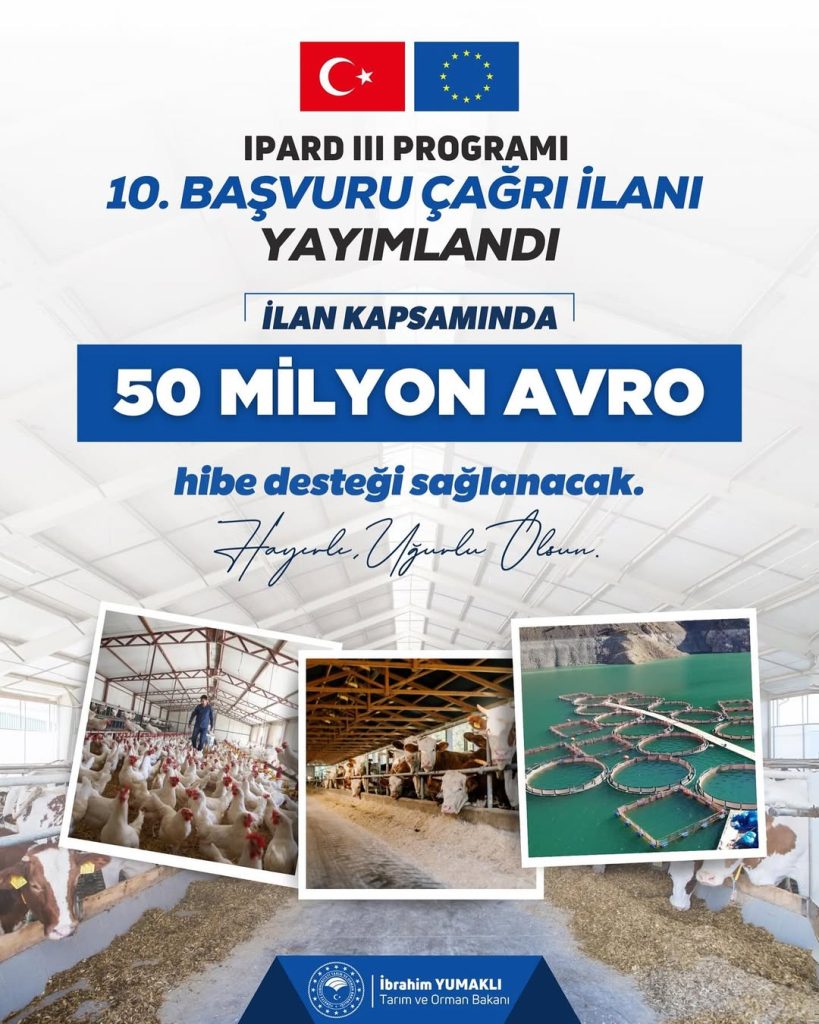 Sivas İl Tarım ve Orman Müdürlüğü, IPARD III Programı ile Kırsala Bereket Getiriyor