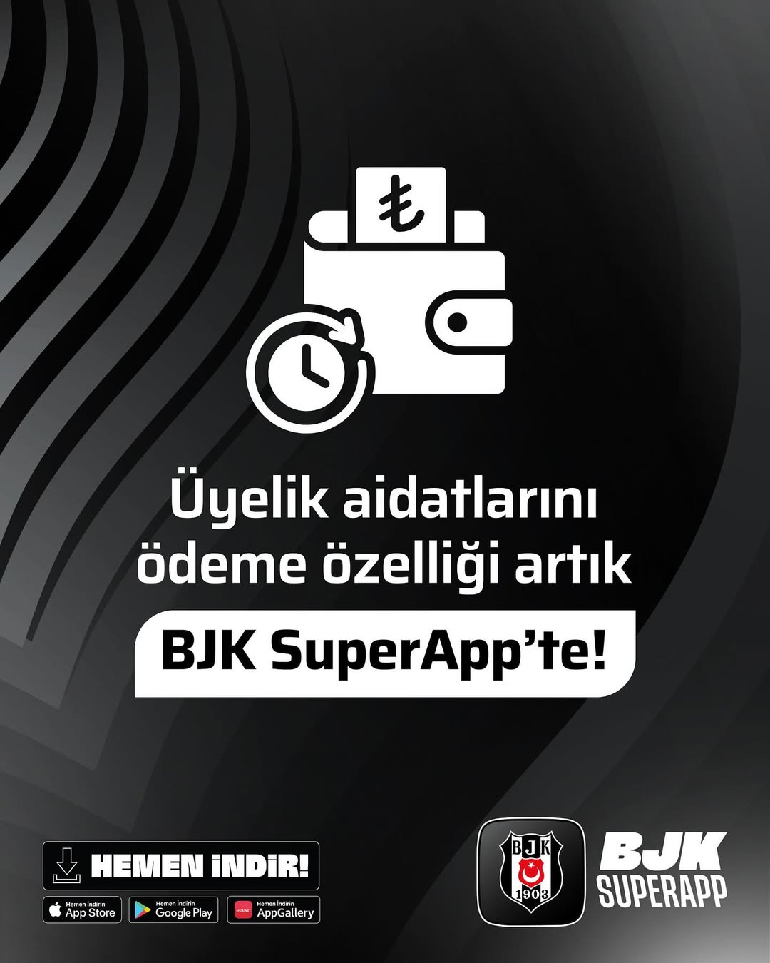 Beşiktaş Üyelik Aidatları Artık BJK SuperApp'te Ödenebilecek