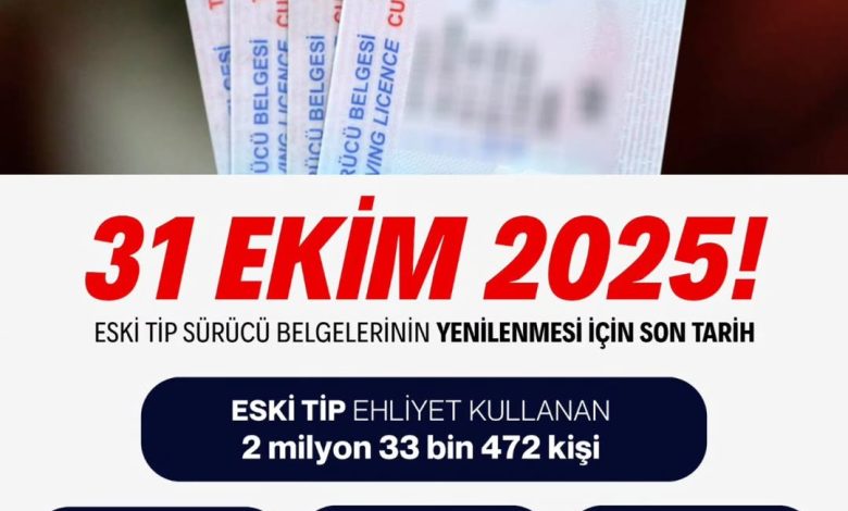 Eski Tip Sürücü Belgeleri İçin Son Tarih: 31 Ekim 2025 3733109716038763759 3967451097 | Gündem Sivas™ Haber