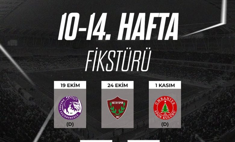 Sivasspor'un Trendyol 1. Lig'deki 10-14. Hafta Maç Takvimi Açıklandı 3733116930266809961 490213245 | Gündem Sivas™ Haber