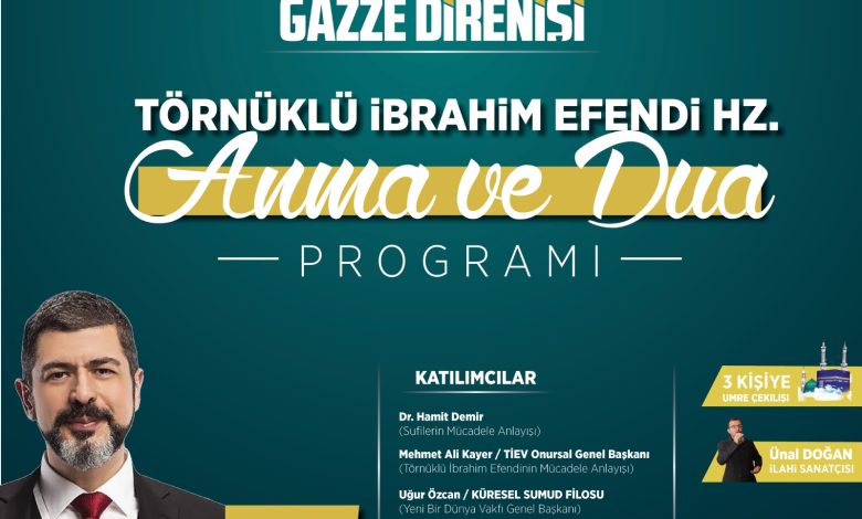 Sivas’ta Törnüklü İbrahim Efendi Vakfı Anma Programı “Ümmet Bilinci ve Gazze Direnişi” Temasıyla Düzenlenecek WhatsApp Image 2025 09 11 at 18.00.42 | Gündem Sivas™ Haber