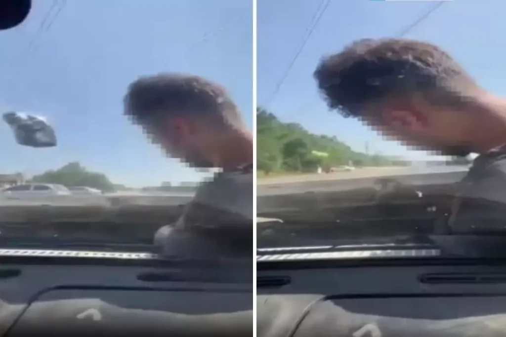 Arızayı bulmak için ustayı motorun içine bindirdi, kaput açık ilerledi! İşte o anlar