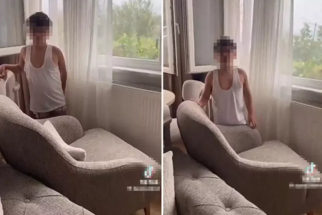 Görüntüye tepki yağıyor: Bir anne evladına böyle şaka yapar mı?