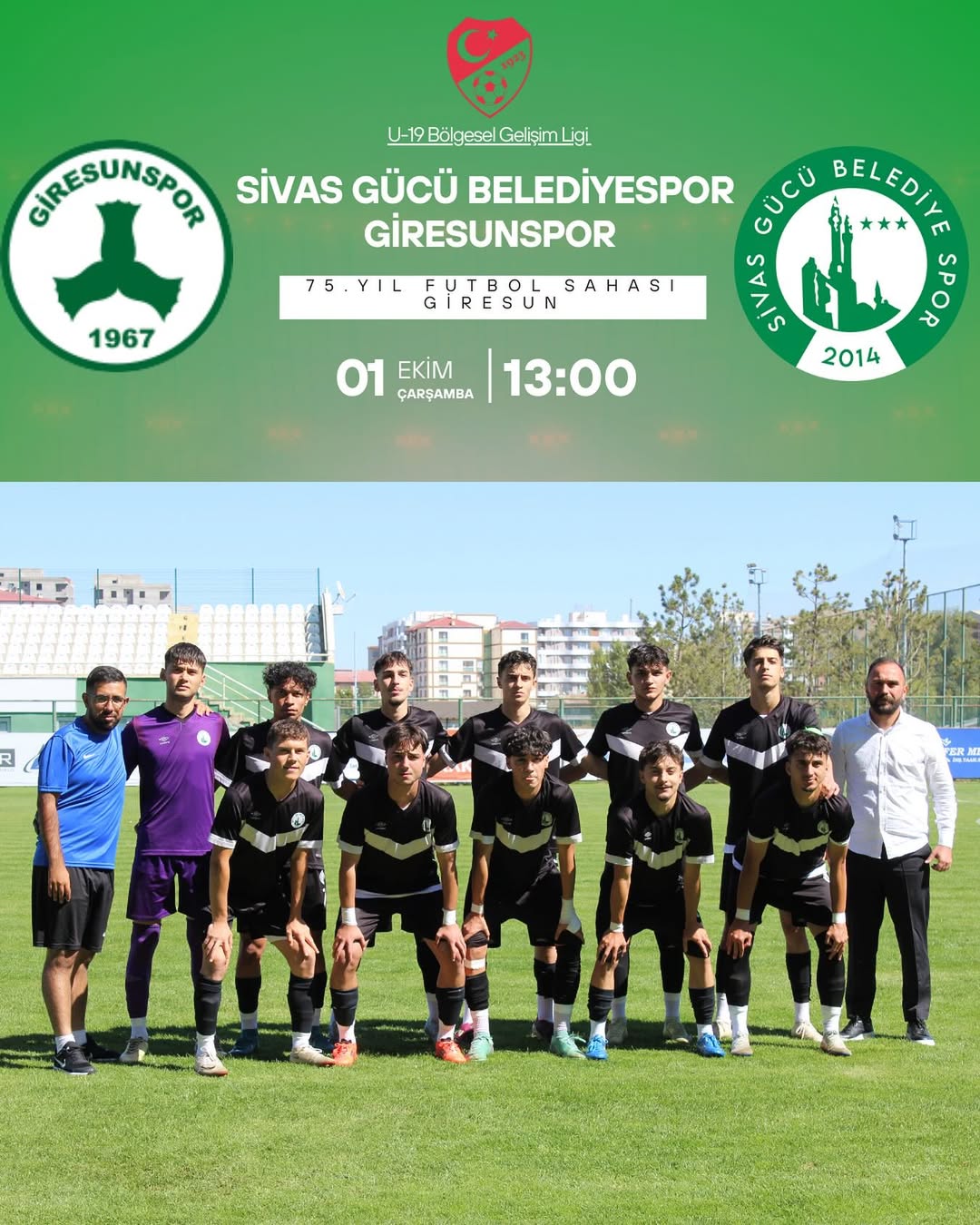 Sivas Belediye Spor U19 Takımı, Giresunspor ile Deplasmanda Karşılaşacak