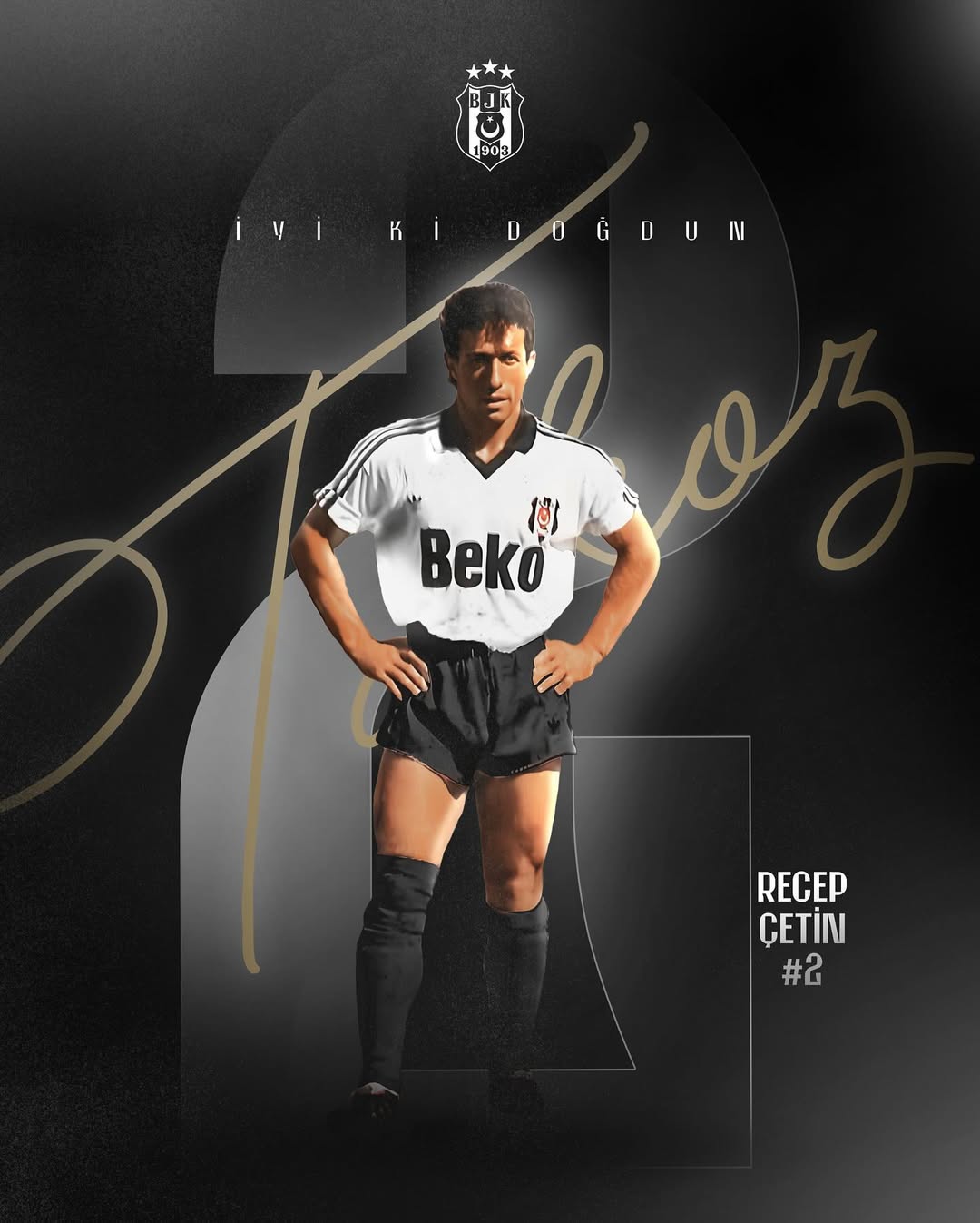 Beşiktaş Efsanesi Recep Çetin'in Doğum Günü Kutlandı