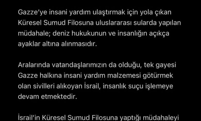 Gazze'ye İnsani Yardım Filosuna Uluslararası Sularda Müdahale 3734042304299177845 3967451097 | Gündem Sivas™ Haber