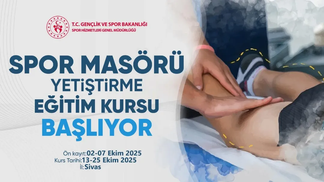 Spor Masörü Yetiştirme Eğitim Kursu Sivas'ta Başlıyor