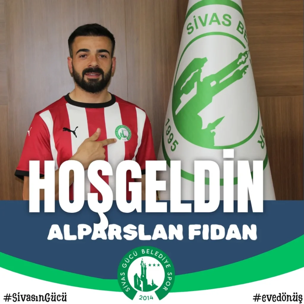Sivas Belediye Spor, Alparslan Fidan’ı Kadrosuna Kattı
