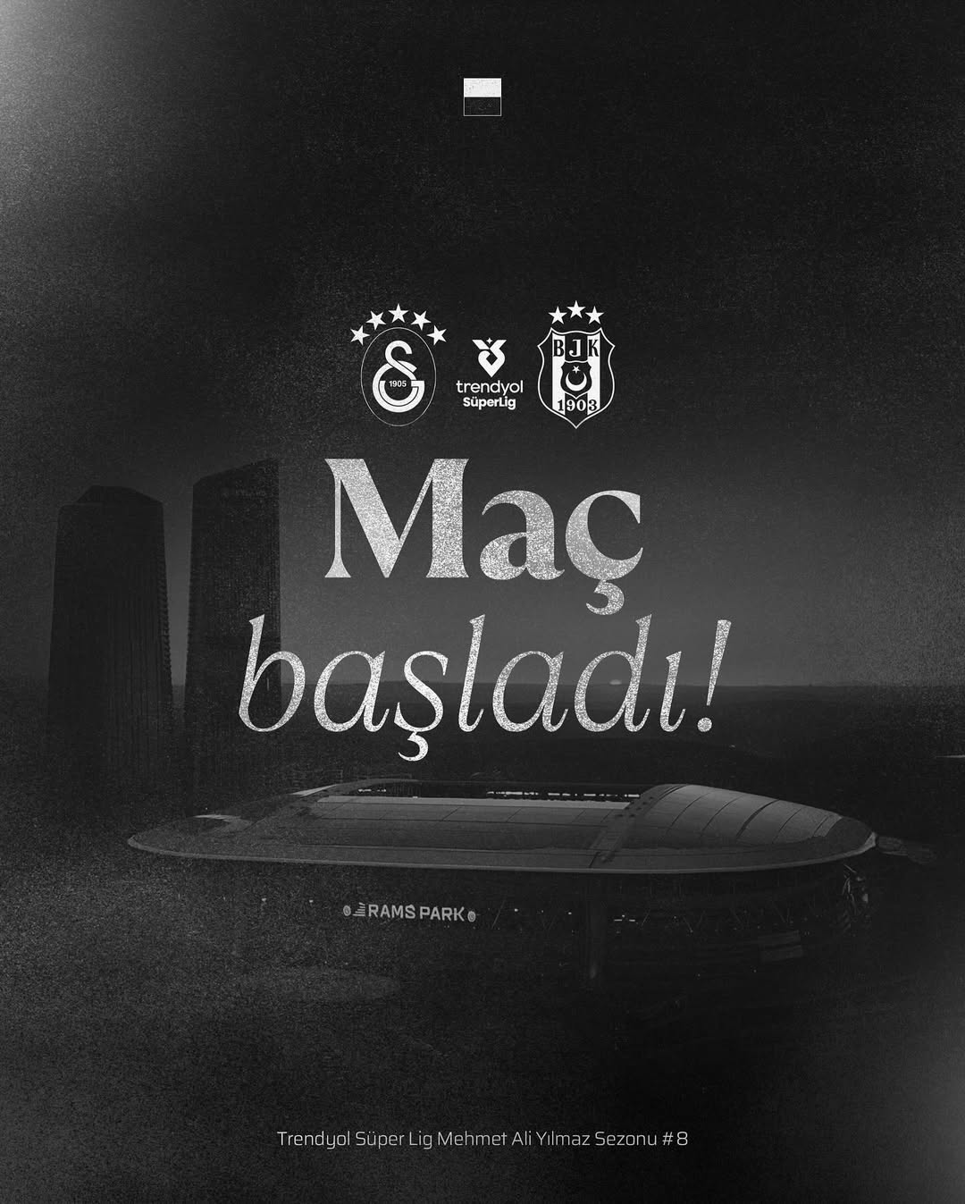 Beşiktaş Taraftarına Maç Başlangıcı Çağrısı: "Haydi Beşiktaş"