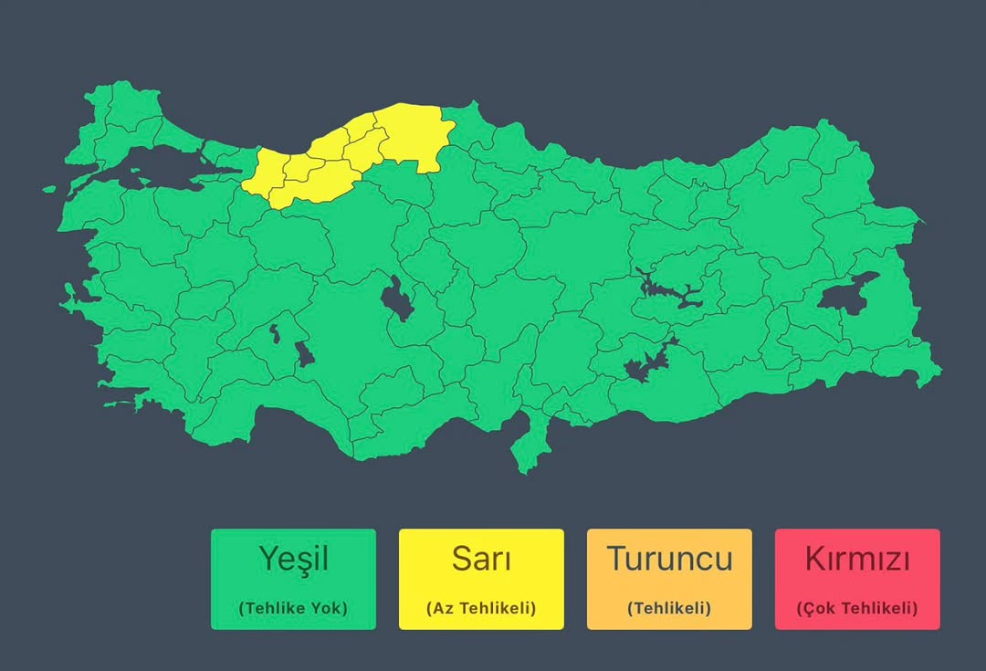 Kuzeybatıda Kuvvetli Sağanak Yağış Uyarısı: 19 Ekim Pazar Günü Etkili Olacak