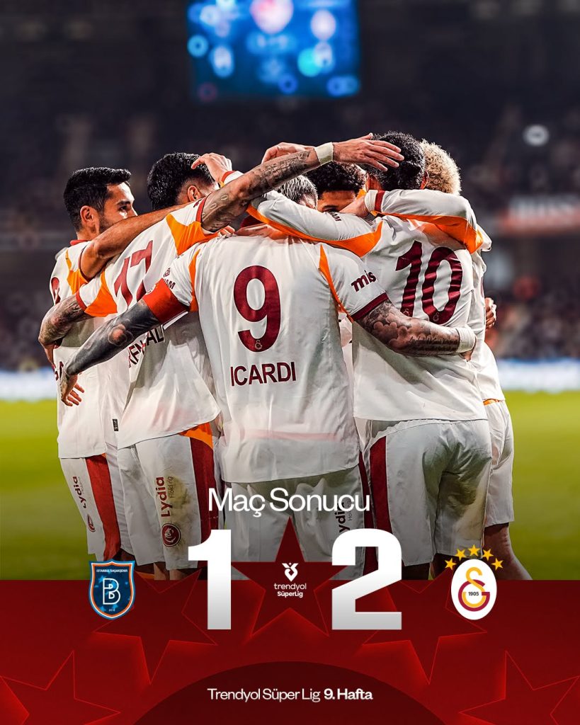 Galatasaray, Başakşehir’de Zorlu Bir Mücadeleyi Kazandı: 2-1