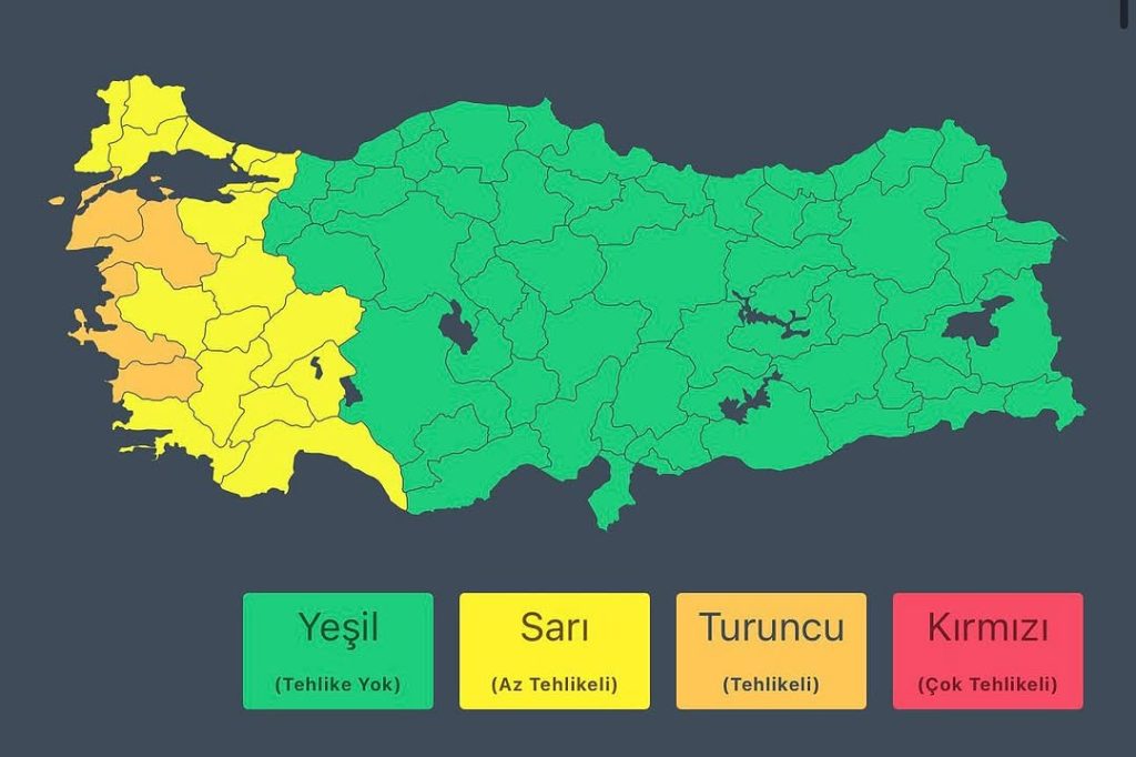 Ege ve Akdeniz’de Kuvvetli Sağanak Yağış Uyarısı: 7 Ekim Salı Günü Etkili Olacak