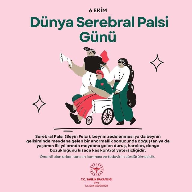 Sivas’ta 6 Ekim Dünya Serebral Palsi Günü’nde Farkındalık Çalışmaları