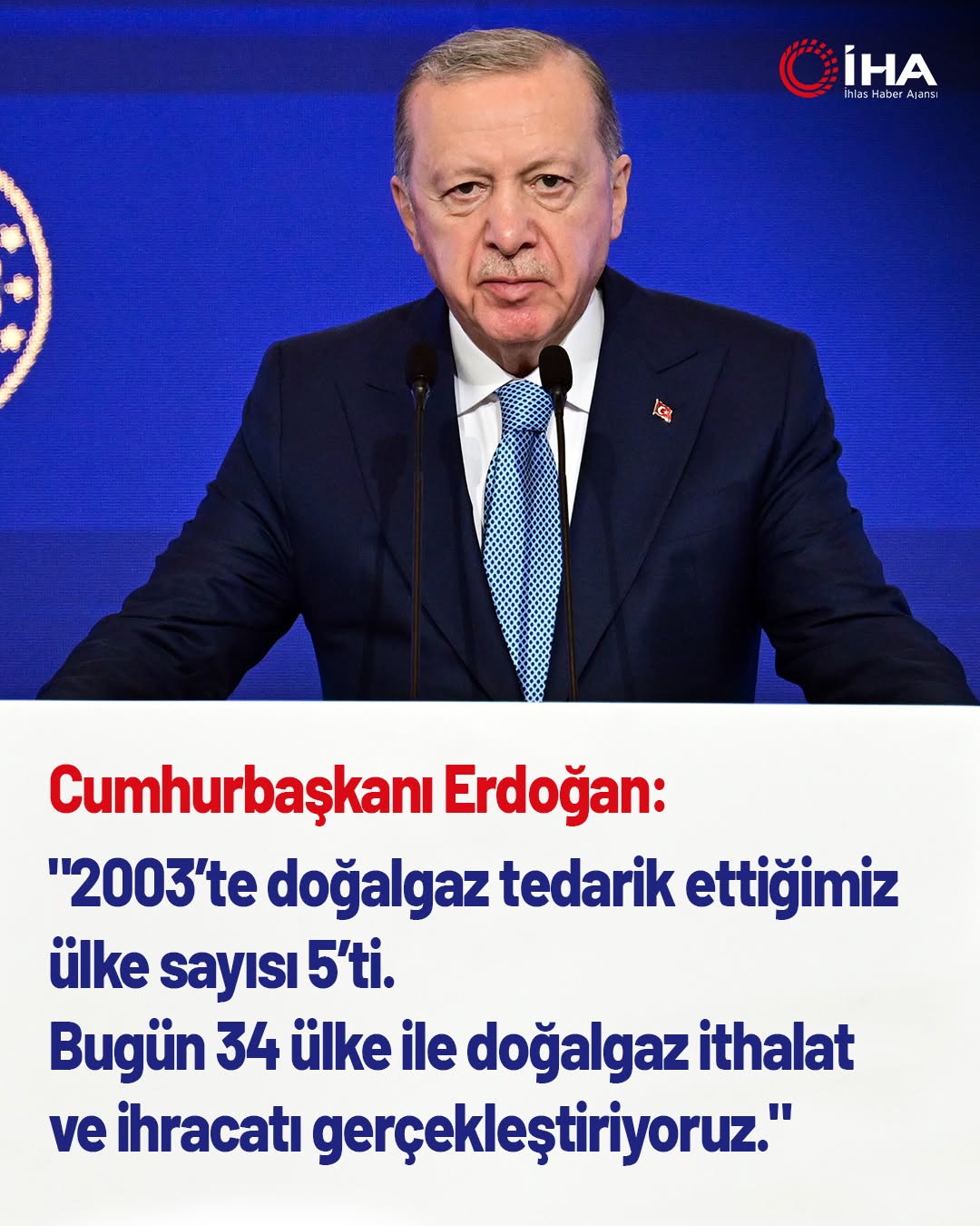 Cumhurbaşkanı Erdoğan'dan Enerji Politikası Açıklaması: Muhalefeti Eleştirdi