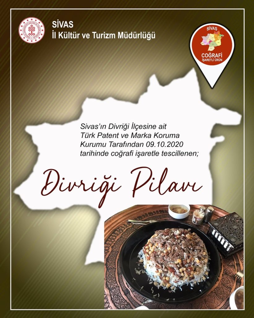 Divriği Pilavı Coğrafi İşaretle Tescillendi: İşte Özgün Tarifi