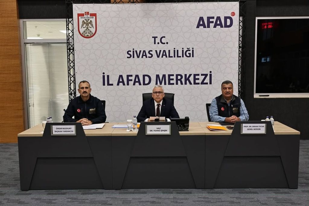Sivas’ta İl Afet ve Risk Azaltma Planı Toplantısı Gerçekleştirildi