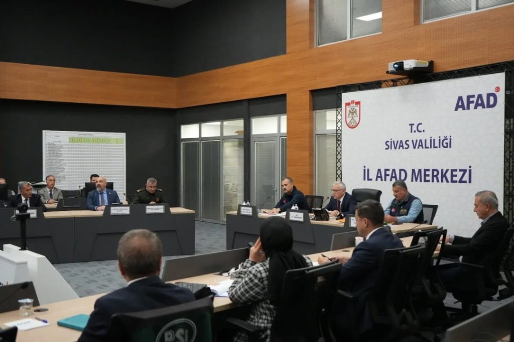 Sivas’ta İl Afet ve Risk Azaltma Planı Toplantısı Gerçekleştirildi