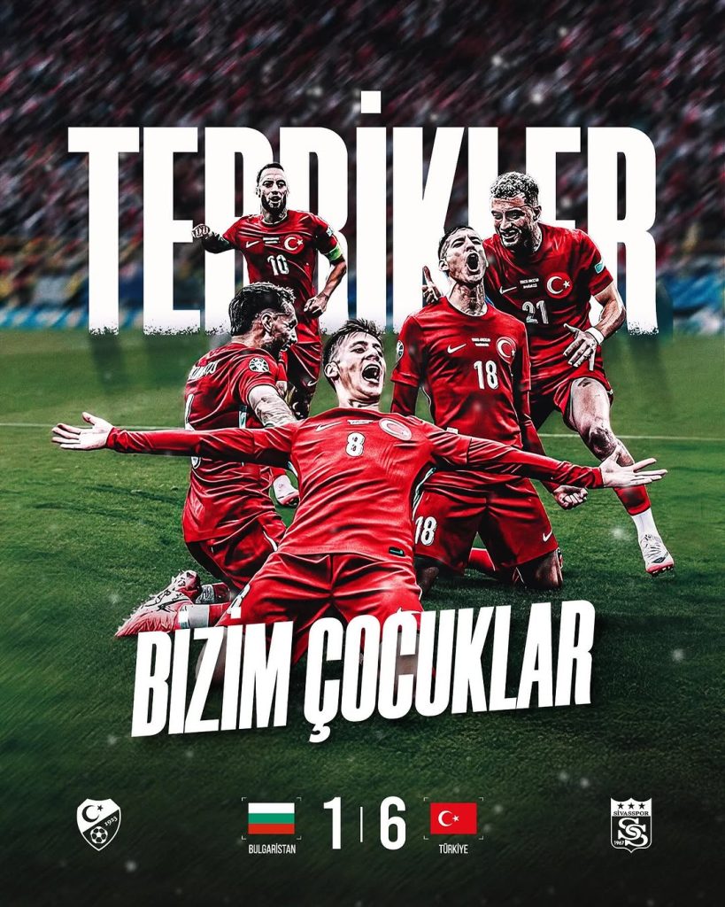 Sivasspor’dan Millî Takım’a Büyük Destek ve Tebrik Mesajı