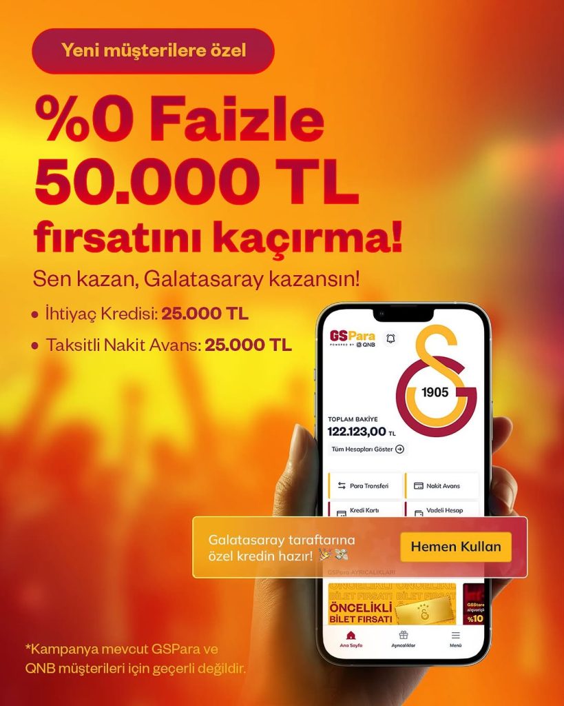 Galatasaray Taraftarına Özel Finansal Hareket: GSPara ile Hem Sen Kazan Hem Takım