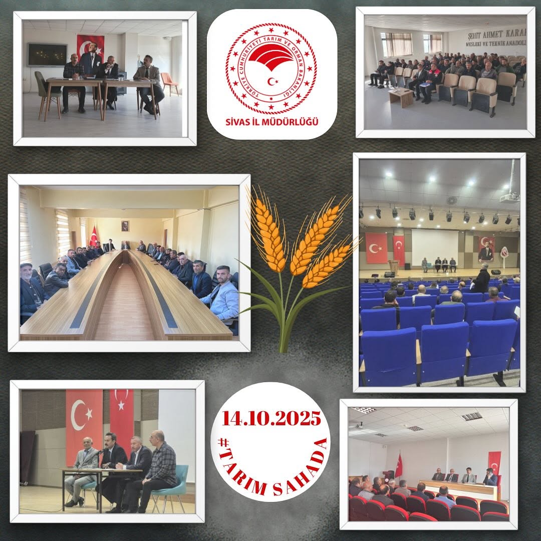 Sivas'ta Dört İlçede Muhtarlarla Tarım ve Orman Toplantıları Gerçekleştirildi
