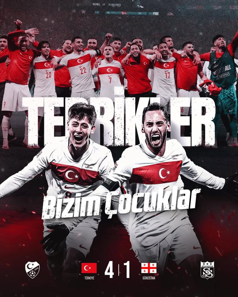 Sivasspor’dan A Milli Takım’a Gürcistan Galibiyeti İçin Tebrik Mesajı