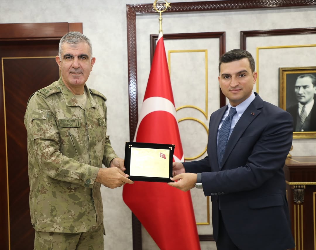 Sivas İl Özel İdaresi Genel Sekreteri, Garnizon Komutanı Tuğgeneral Alptekin'i Ağırladı