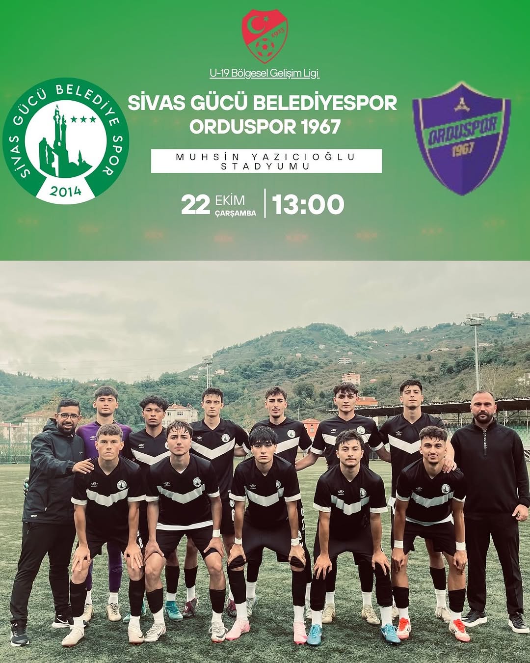 Sivas Belediye Spor U19 Takımı, Orduspor 1967 ile Zorlu Mücadeleye Hazırlanıyor