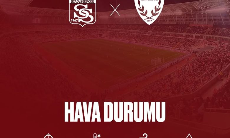 Sivasspor - Hatayspor Maçı Öncesi Hava Durumu ve Maç Saati Bilgisi DQMGT7cjPOd | Gündem Sivas™ Haber