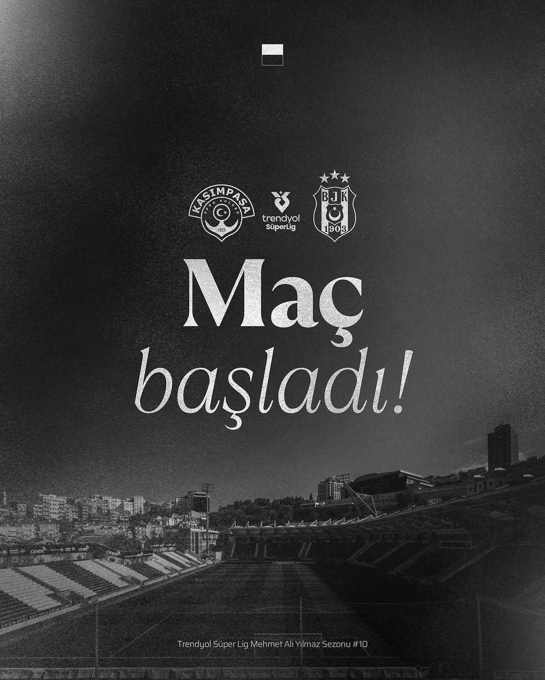 Beşiktaş'ta Taraftar Coşkusu: "Haydi Beşiktaş" Sesiyle Maç Başladı