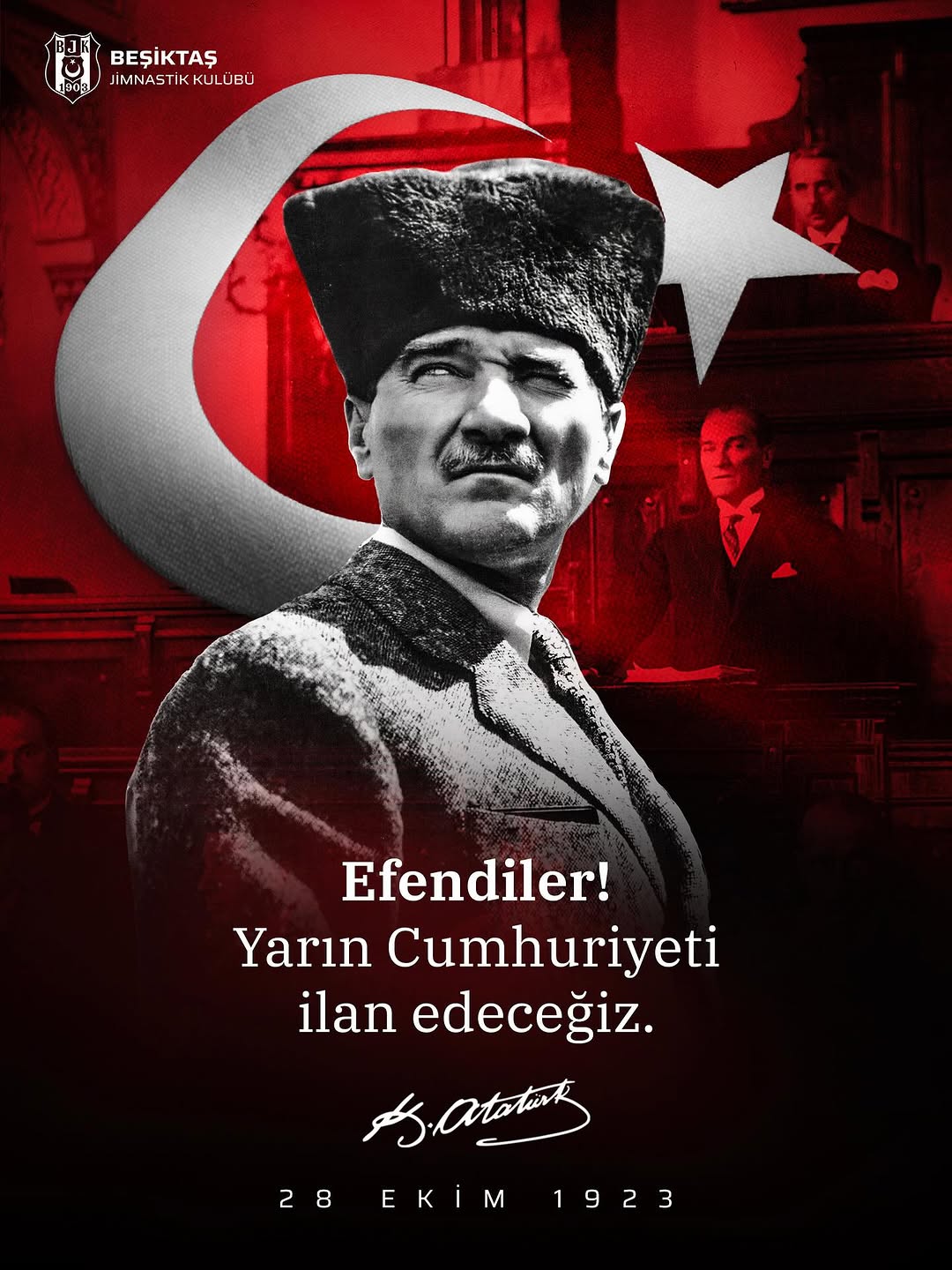 Cumhuriyet'in İlanı: Tarihi 28 Ekim 1923 Akşamı ve Mustafa Kemal Atatürk'ün Müjdeli Sözleri