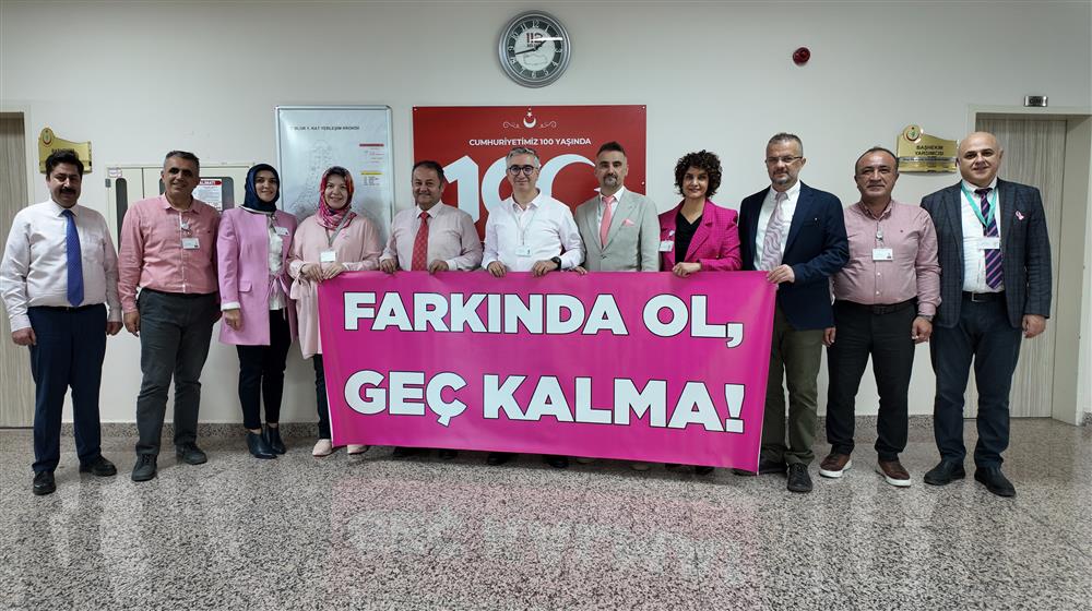 Sivas Numune Hastanesi’nden Meme Kanseri Farkındalık Ayı’na Pembe Destek