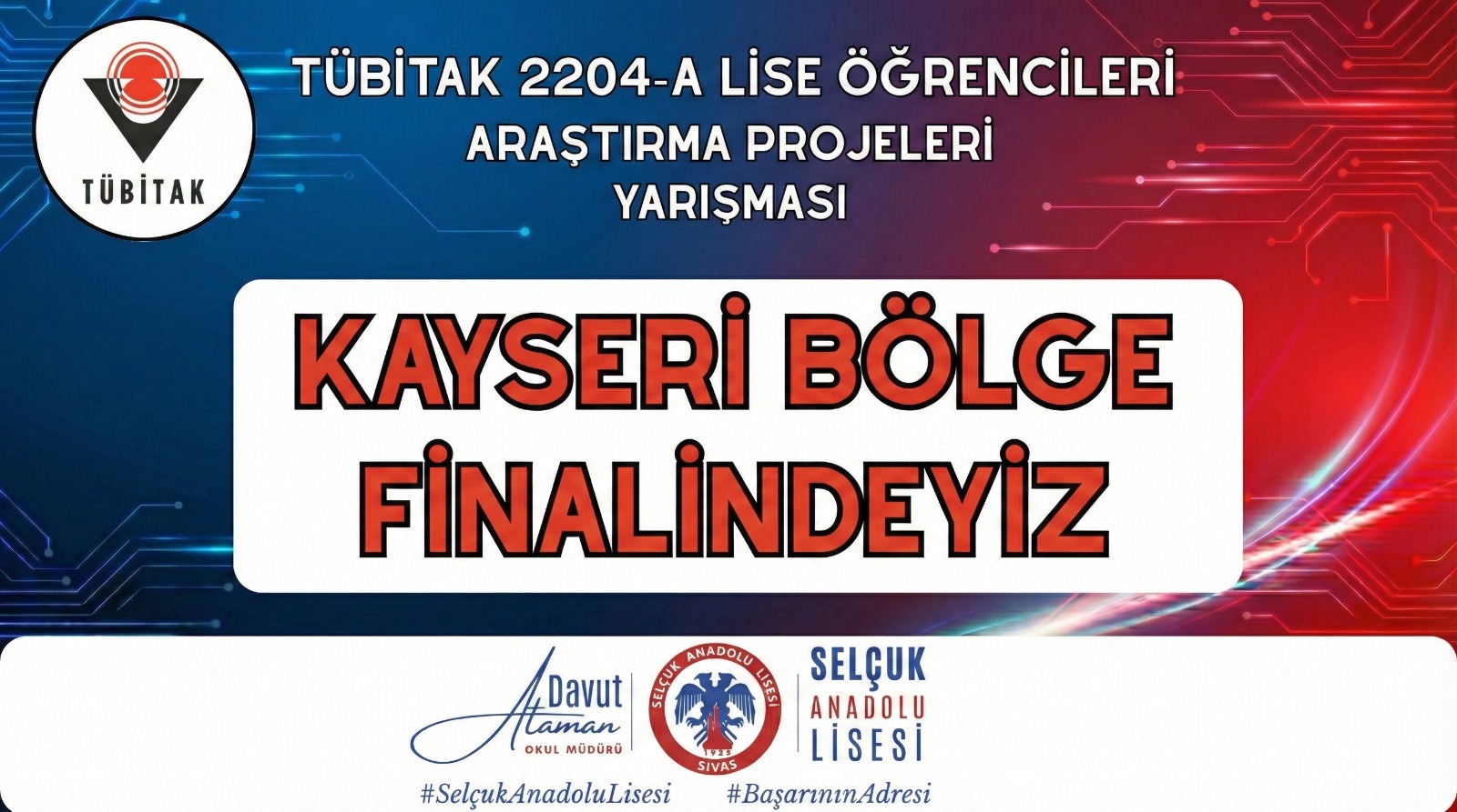 Selçuk Anadolu Lisesi’nden TÜBİTAK 2204’te Bilimsel Başarı: Proje Kayseri Bölge Sergisi’ne Seçildi