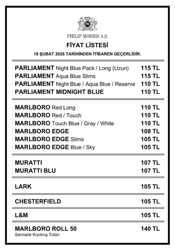 Philip Morris Sigara Fiyatlarına Dev Zam: En Ucuz Sigara 105 TL’ye Yükseldi Sigara | Gündem Sivas™ Haber