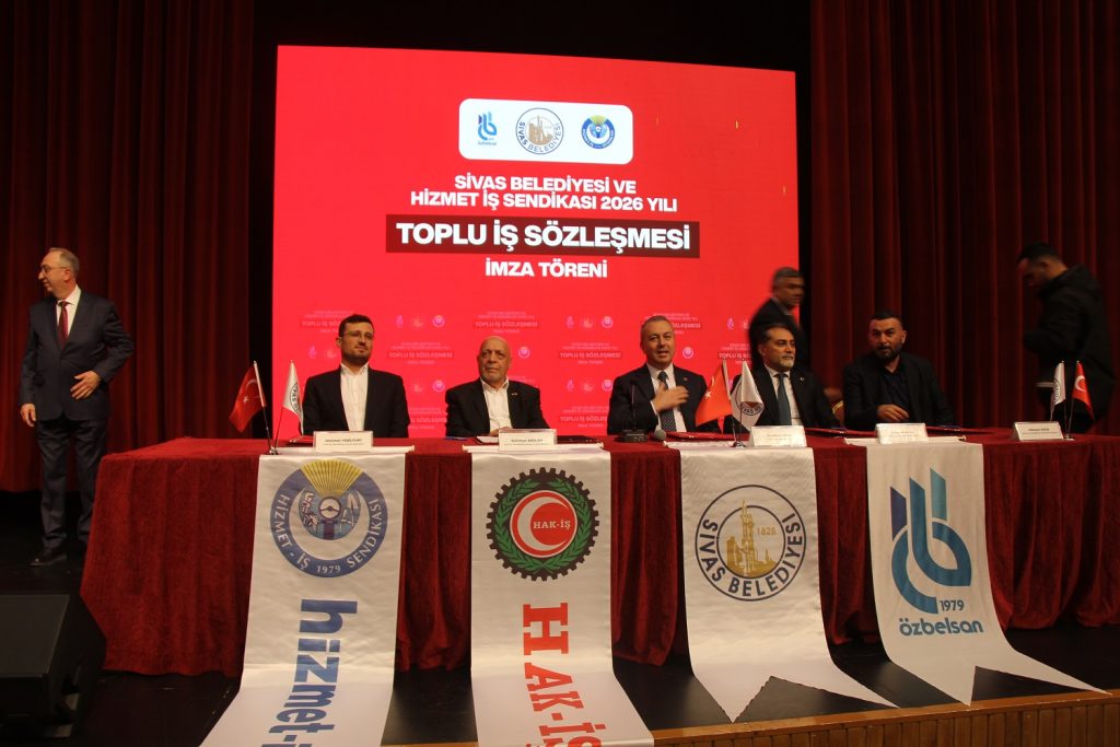 Sivas Belediyesi’nde 2026 Toplu İş Sözleşmesi İmzalandı: Çalışanlara Yüzde 31, Teknik Personele Yüzde 46 Zam Sivas Belediyesi’nde 2026 Toplu İş Sözleşmesi İmzalandı: Çalışanlara Yüzde 31, Teknik Personele Yüzde 46 Zam